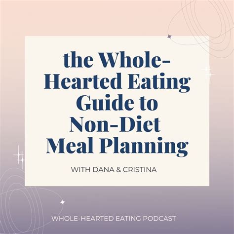 Whe Guide To Non Diet Meal Planning Dana Monsees Nutrition