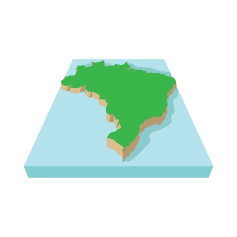 ícone Do Mapa Do Brasil Estilo Cartoon 14152154 Vetor No Vecteezy