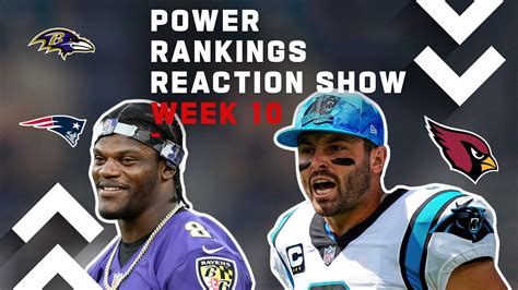 Nfl Week 10 Power Rankings Reaction Show Youtube