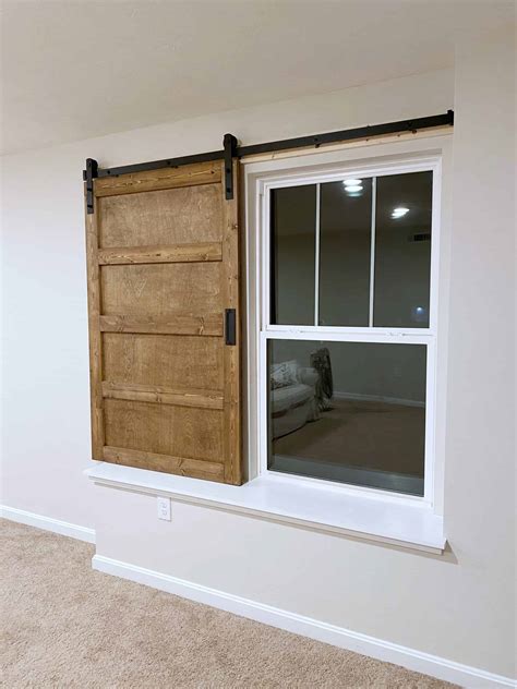 DIY: Modern Farmhouse Barn Door Window Covering - Free and Unfettered