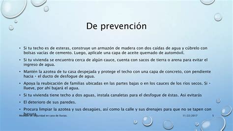 Medidas De Prevenci N Por Lluvias Intensas Ppt