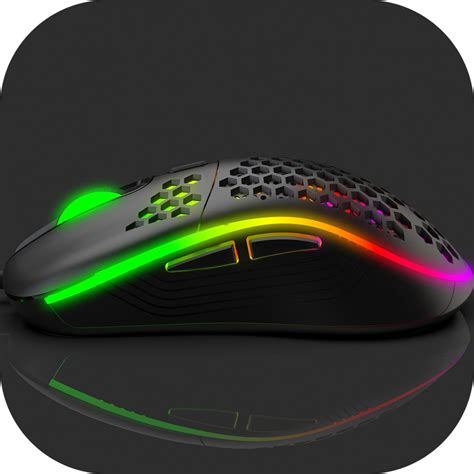 Mouse Gamer 1619 RGB Preto 16000 DPI Fio Rato Cursor Para Jogos