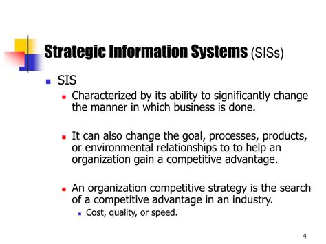 PPT Strategic Information Systems For Competitive Advantage