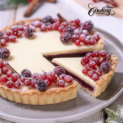 Cranberry White Chocolate Tart Christmas Cranberry Tart