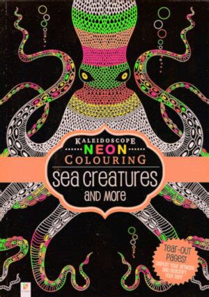 Kaleidoscope Neon Colouring Sea Creatures Speshirl Agencies