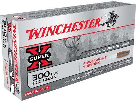 Munitions Winchester Super X Aac Blackout Subsonic Grain Power