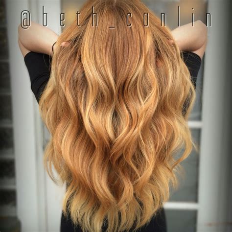 Strawberry Blonde Balayage Beth Conlin Hair Bethconlin Strawberry