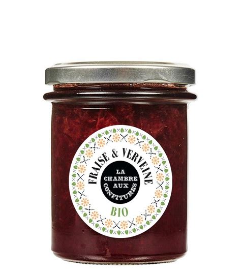 Confiture Bio La Chambre Aux Confitures Fraise Verveine G