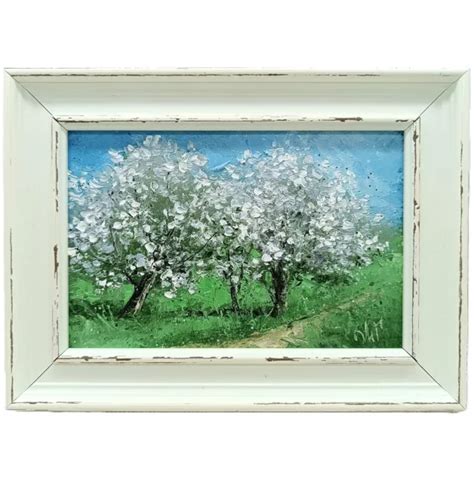 SPRING MOOD LANDSCAPE Original Oil Painting Impressionism ART 41 31