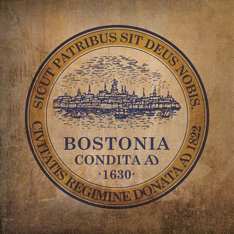 Boston Flag Art by City Prints - The Map Shop