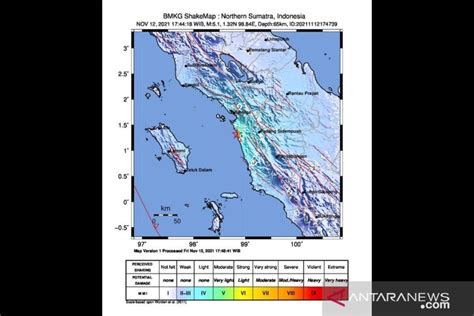 Gempa M 5 1 Tapanuli Selatan Gempa Bumi Menengah Akibat Subduksi