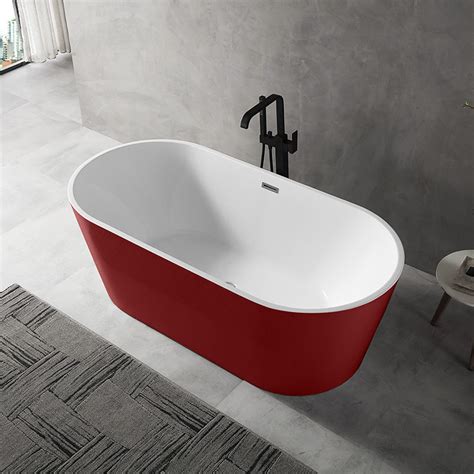 Wholesale Price Colorful Freestanding Oval OEM Acrylic Bathtub XA-111 | T&W