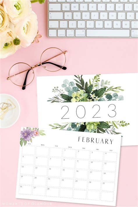 Floral 2023 Calendar Monthly Flower Calendar 2023 Digital - Etsy ...