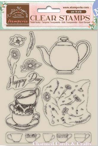 Stamperia Create Happiness Welcome Home Stamp Set CUP WTK166