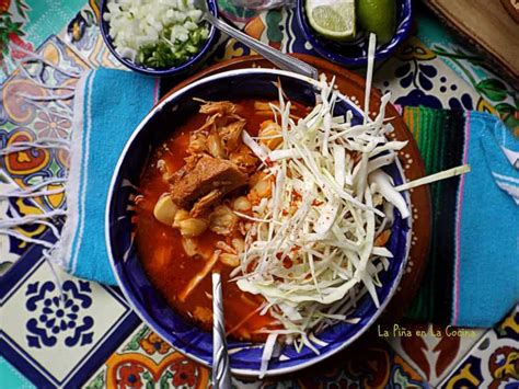 Red Chile Pork Pozole~pozole Rojo La Piña En La Cocina