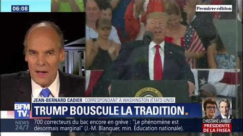 Pas De D Fil Pour Les Chars Mais Une Parade A Rienne Comment Donald