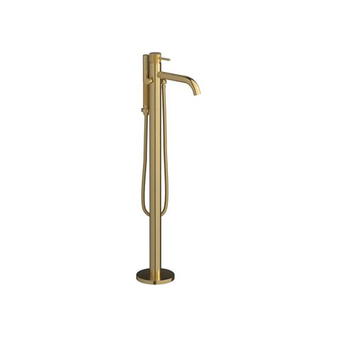 Grifo baño ducha de pie Trama con accesorios oro cepillado Griferías