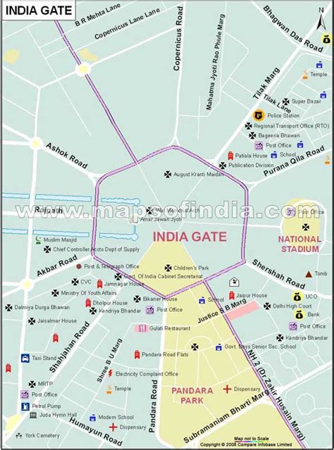 Locality Map of India Gate