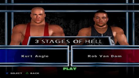 WWE SmackDown Here Comes The Pain Kurt Angle VS Rob Van Dam 3