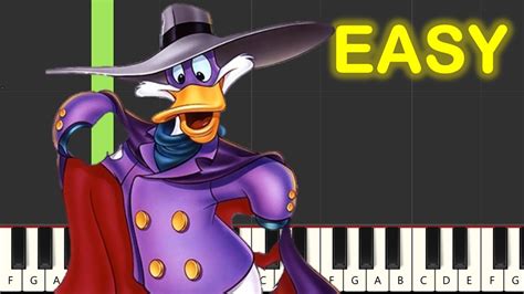 DarkWing Ducks Theme Song Piano Tutorial YouTube