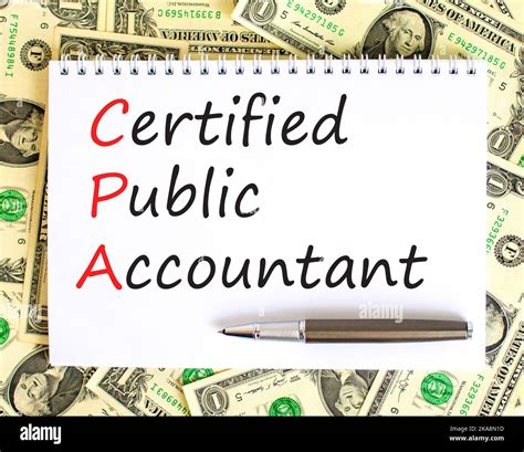 Cpa Certified Public Accountant Symbol Concept Words Cpa Certified