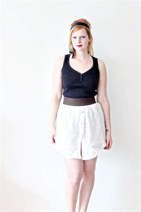 Upcycling Diy Mens Shirt Into Skirt