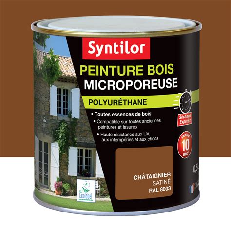 Peinture Ext Rieure Bois Syntilor Ch Taignier Satin L Leroy Merlin