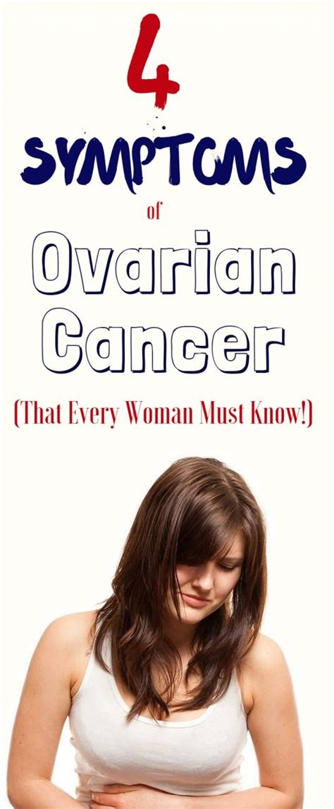 4 Early Symptoms Of Ovarian Cancer That Every Woman Needs To Know Healthy Lifestyle