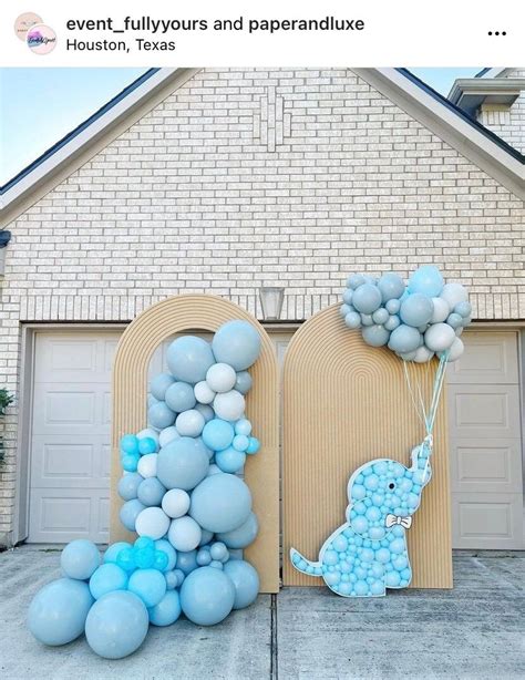 Elephant Baby Shower Theme Boy Elephant Baby Shower Decoration Balloon