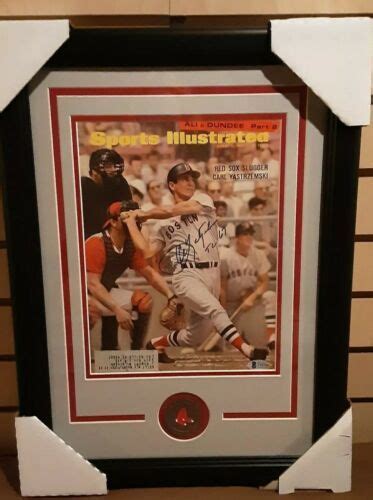 Carl Yastrzemski Sports Illustrated Magazine With New Custom Framing