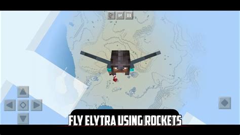 How To Fly Elytra Using Rockets In Mobile Control Minecraft Pe Youtube