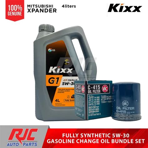 Kixx G Fully Synthetic W Gasoline Change Oil Bundle Set Mitsubishi