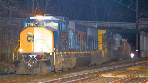 Railfanning All Night At Various Locations On The Csx Trenton