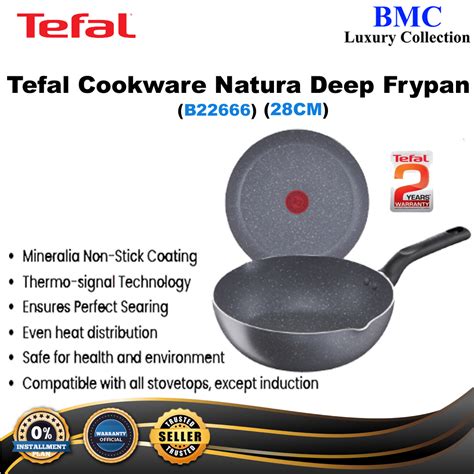 Tefal Natura Deep Frypan Cm B Shopee Malaysia