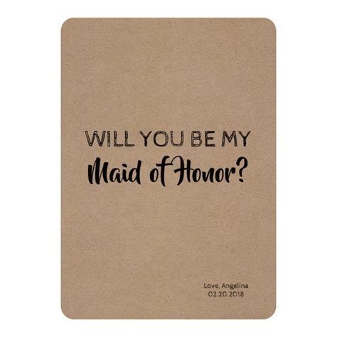 Very Funny Bridesmaid Maid Of Honor Proposal Invitation Zazzle