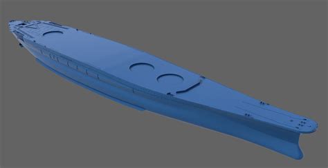 ArtStation - Battleship Yamato Hull - 1-200 scale - 3D PRINTING | Resources