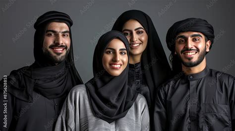 beautiful arab middle eastern women  traditional abaya dress