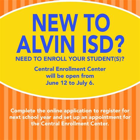 AlvinISD on Twitter: "New to Alvin ISD? Complete the online application ...