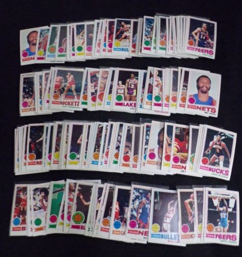 1977 78 TOPPS BASKETBALL 99 COMPLETE BASE SET W EXTRAS LOT COLLECTION