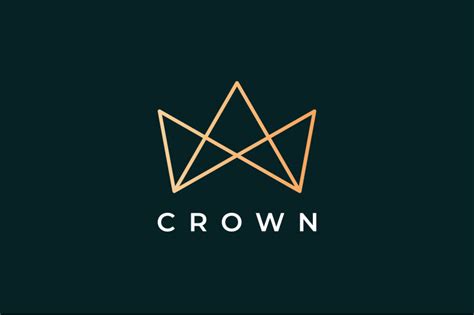 Modern Crown Logo In A Luxury Style By Murnifine Creative Thehungryjpeg