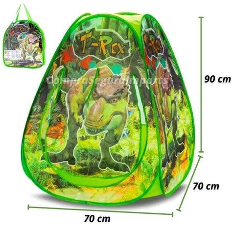 Barraca Iglu Cabana Infantil Meninos Dinossauro Dobravel Casinha Dm