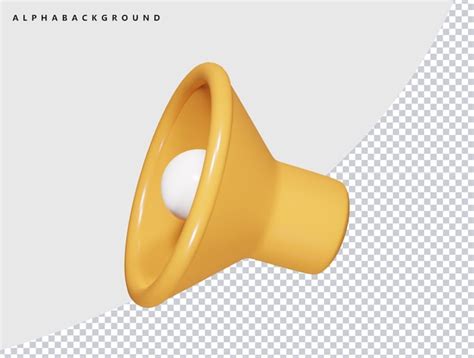 Premium Psd Sound Icon 3d Illustration