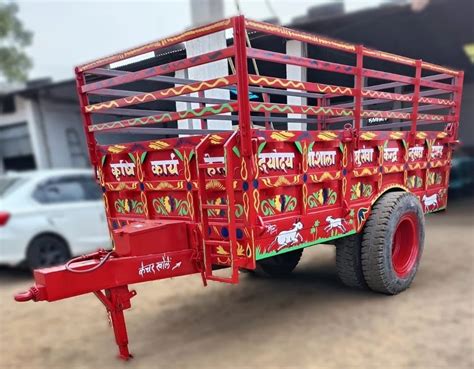 Mild Steel Hydraulic Tractor Trolley For Agriculture At Rs 140000 In