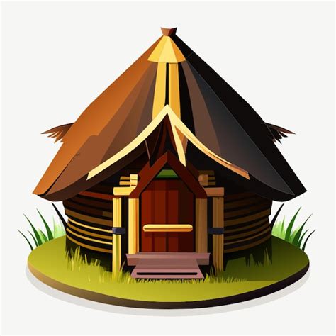 Premium Vector Hut Isolated On Transparent Background Vector Illustration