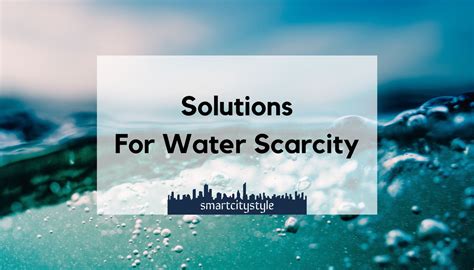 7 Solutions For Water Scarcity In Cities