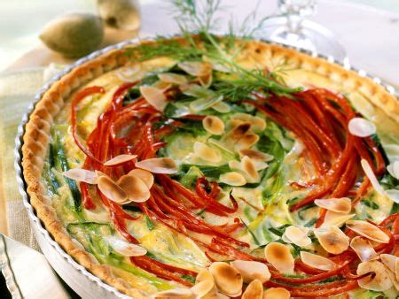 Lauch Paprika Quiche Mit Mandeln Rezept EAT SMARTER