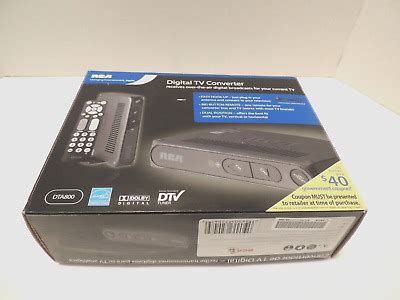 Rca Digital Tv Converter Box Atsc Model Dta With Remote And Manual