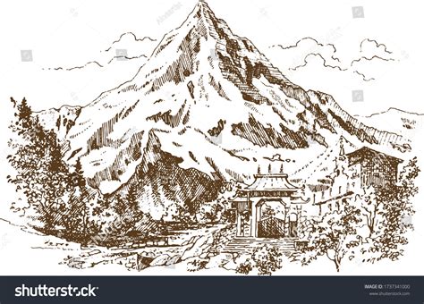 1,848 Himalayas Drawing Images, Stock Photos & Vectors | Shutterstock