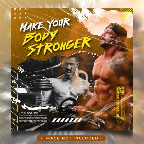 Premium Psd Gym Fitness Social Media Post Template