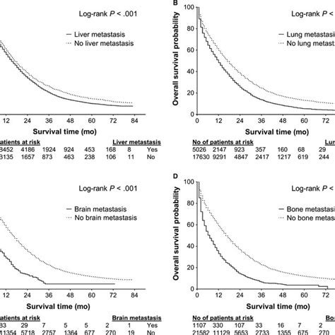 Kaplan‐meier Overall Survival Curve Of Patients With M1a Colon